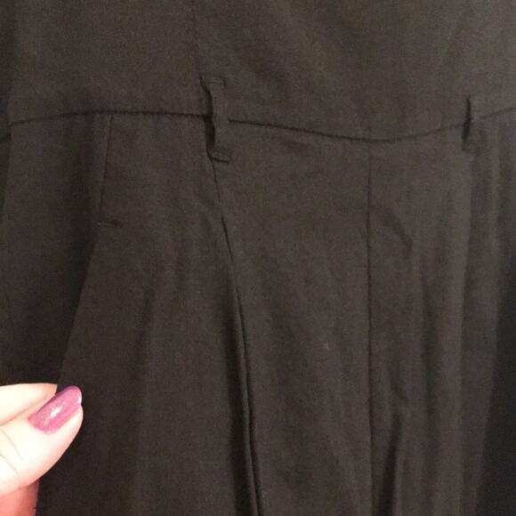 Theory Bree Strapless Black Linen Blend Romper Size 8 - Picture 3 of 8